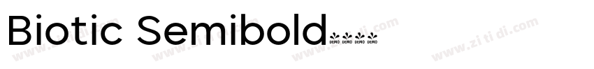 Biotic Semibold字体转换